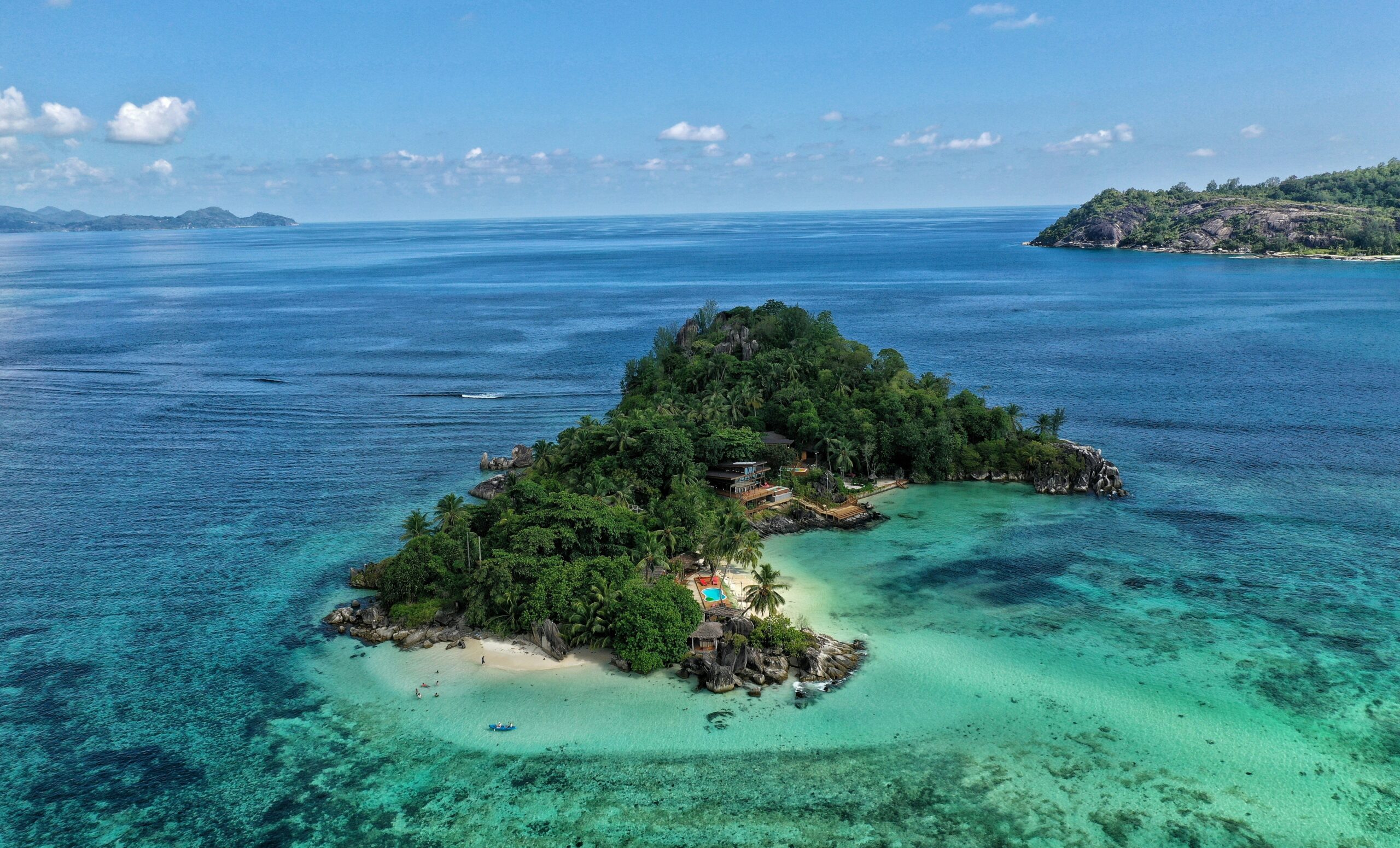 Private island resort in Seychelles